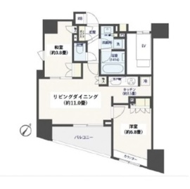ベリスタ人形町 5階 間取り図
