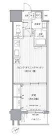 ダイイチフレア川崎 303 間取り図
