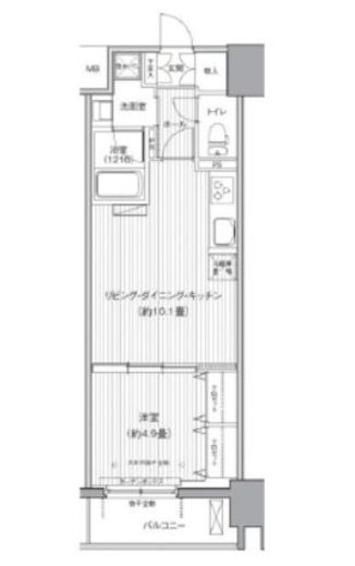 ダイイチフレア川崎 1302 間取り図