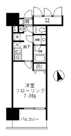 フォンテーヌ芝浦 1403 間取り図