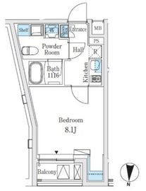 SOLASIAresidence亀戸 (ソラシアレジデンス亀戸) 405 間取り図