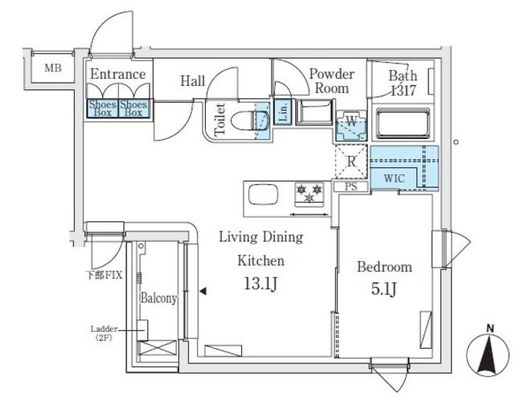SOLASIAresidence亀戸 (ソラシアレジデンス亀戸) 207 間取り図