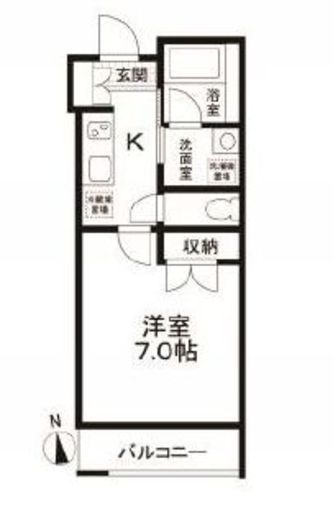 エルミタージュ早稲田町 305 間取り図