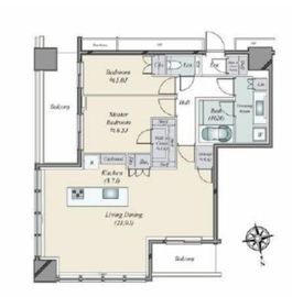 WORLD TOWER RESIDENCE 32階 間取り図
