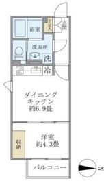 アレーロ新中野2 202 間取り図