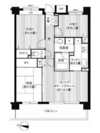 KS桜川 3階 間取り図