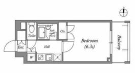 ステーションフロント両国 302 間取り図