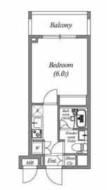 ステーションフロント両国 405 間取り図