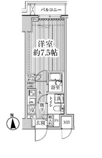 HF東中野レジデンス 306 間取り図