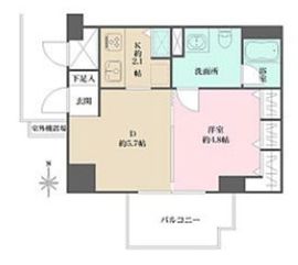 藤和シティコープ新丸子 4階 間取り図