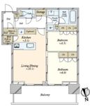 HARUMI FLAG SKYDUO SUN VILLAGE (晴海フラッグ スカイデュオ サンヴィレッジ) 27階 間取り図