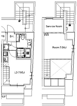 アリエルズ赤坂 902 間取り図