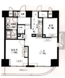 プライムアーバン千住 302 間取り図