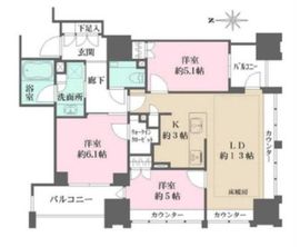 ジオ千代田大手町 4階 間取り図