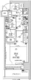 REALIZE武蔵小杉Ⅱ (レアライズ武蔵小杉2) 3階 間取り図