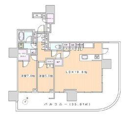 HARUMI FLAG SKYDUO SUN VILLAGE (晴海フラッグ スカイデュオ サンヴィレッジ) 29階 間取り図