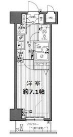 ガラ・ステージ麻布十番 8階 間取り図