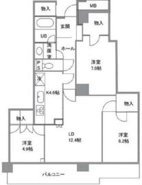 ニューシティ東戸塚タワーズシティ1st 2階 間取り図