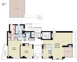 AURAZONA MINAMIAOYAMA 401 間取り図