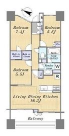 ブランズシティ港南台うぐいすの杜 2階 間取り図