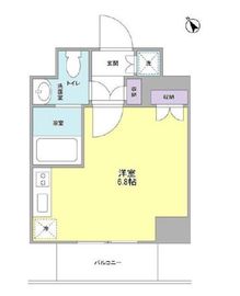 エクセリア二子多摩川Ⅲ 3階 間取り図