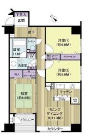 グラン・アルベーラ横濱・関内 9階 間取り図