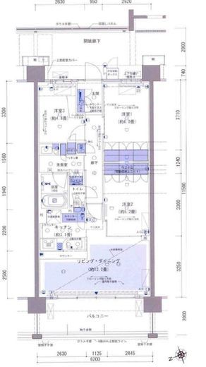 ルネ横浜戸塚 7階 間取り図