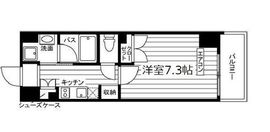 スタイリオフィット武蔵小杉 402 間取り図