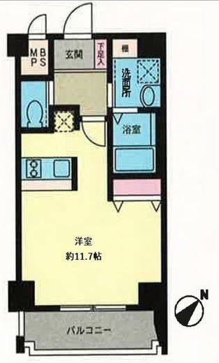 桐ハウス 501 間取り図