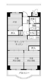 ビレッジハウス芝浦タワー 1-701 間取り図