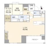 グランスイート八丁堀 8階 間取り図