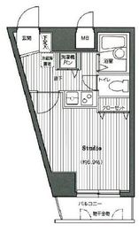 グランド・ガーラ渋谷 2階 間取り図