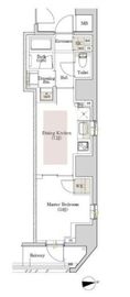 サンウッドフラッツ新宿四谷三丁目 3階 間取り図