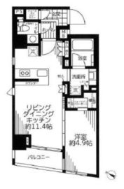 ガリシア新宿North 12階 間取り図