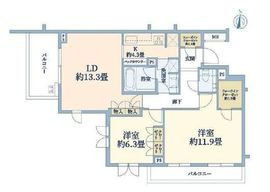 パークシティ浜田山 3階 間取り図