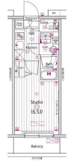 グランド・ガーラ横浜 7階 間取り図