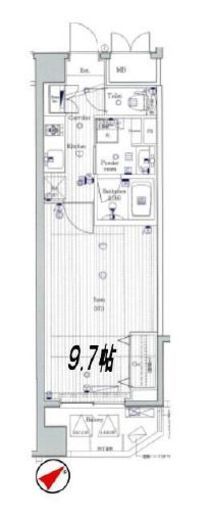 ジーコンフォートウエスト新横浜 4階 間取り図