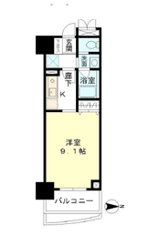 マイプレジール広尾 303 間取り図