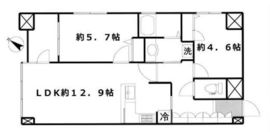ドメス山下町ベイタワー 2階 間取り図