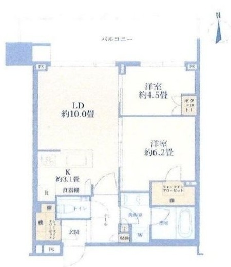 HARUMI FLAG SKYDUO PARK VILLAGE (晴海フラッグ スカイデュオ パークヴィレッジ) 43階 間取り図
