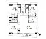 小石川コート 4階 間取り図