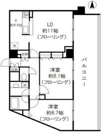 サンクレール高井戸 8階 間取り図