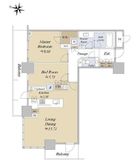 パークタワー西新宿 25階 間取り図