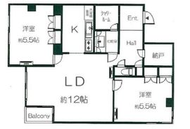 モンテプラザ麻布 501 間取り図