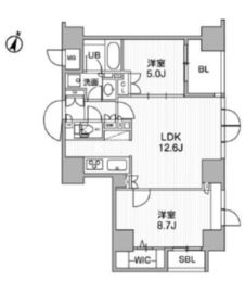 東神田テラスレジデンス 412 間取り図