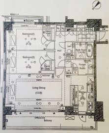 ブランズ赤坂 2階 間取り図