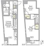 アジールコート三宿テラス 106 間取り図