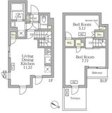 アジールコート三宿テラス 110 間取り図