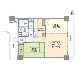 ニューハイツ新神楽坂 6階 間取り図