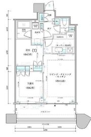 パークタワー勝どきミッド/サウス 11階 間取り図